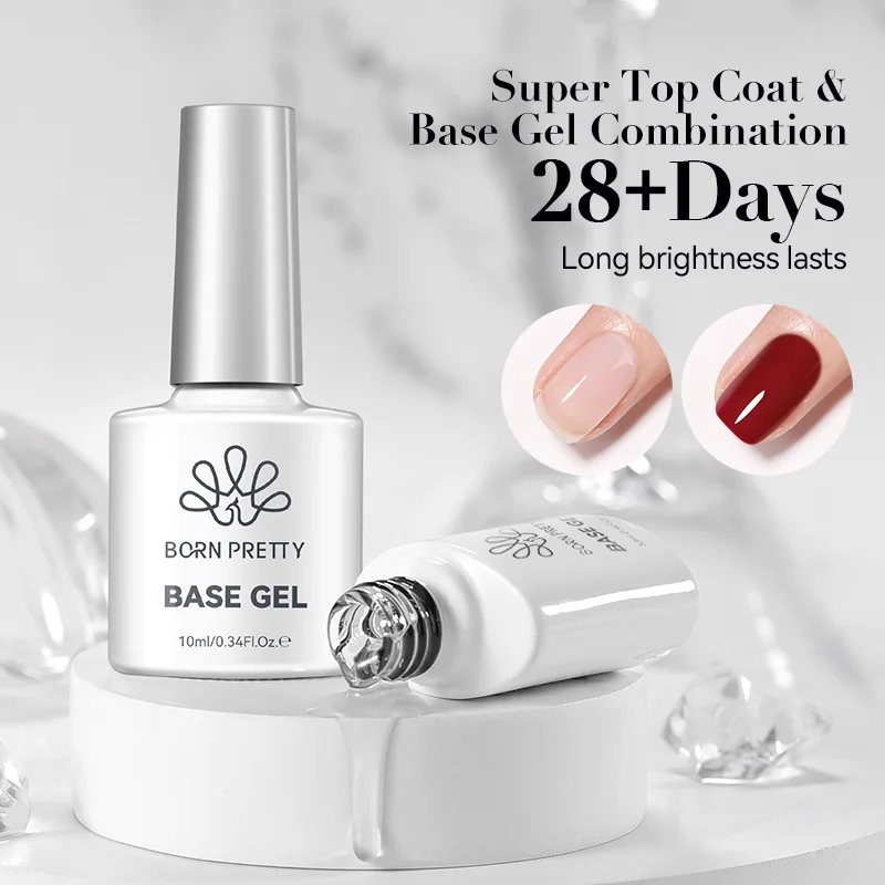 BORN PRETTY 10ml Base Gel Super Top Coat Water Drop Top Coat für Maniküre-Werkzeuge, ablösbarer UV-LED-Nagellack, Funktionsgel für den Salon – Detail 7