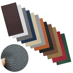 20 x10cm 12 colori senza stiratura bastone autoadesivo sul divano vestiti riparazione in pelle PU tessuto grandi adesivi patch modello litchi