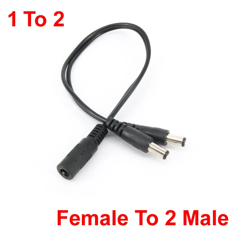 NEW 5.5* 2.1mm 1 to 2/3/4/5/6/8 Way DC Power Splitter Cable 5V 12V Power Adapter Connector Cord For LED Strip Lights CCTV Camera