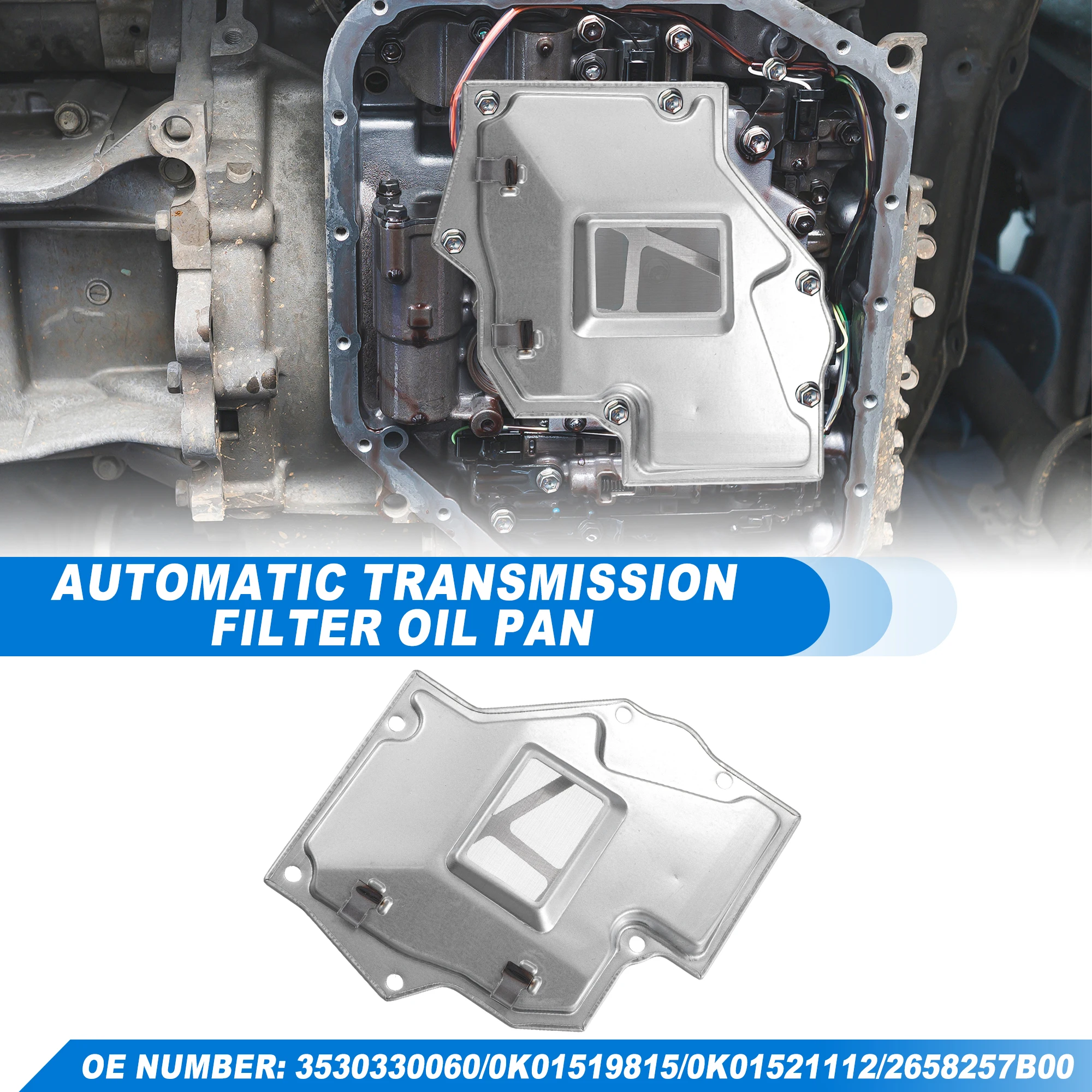 UXCELL A43DE A46DE Automatic Transmission Filter Oil Pan Fit for Chevrolet Tracker 1999-2004 No.3530330060/0K01519815
