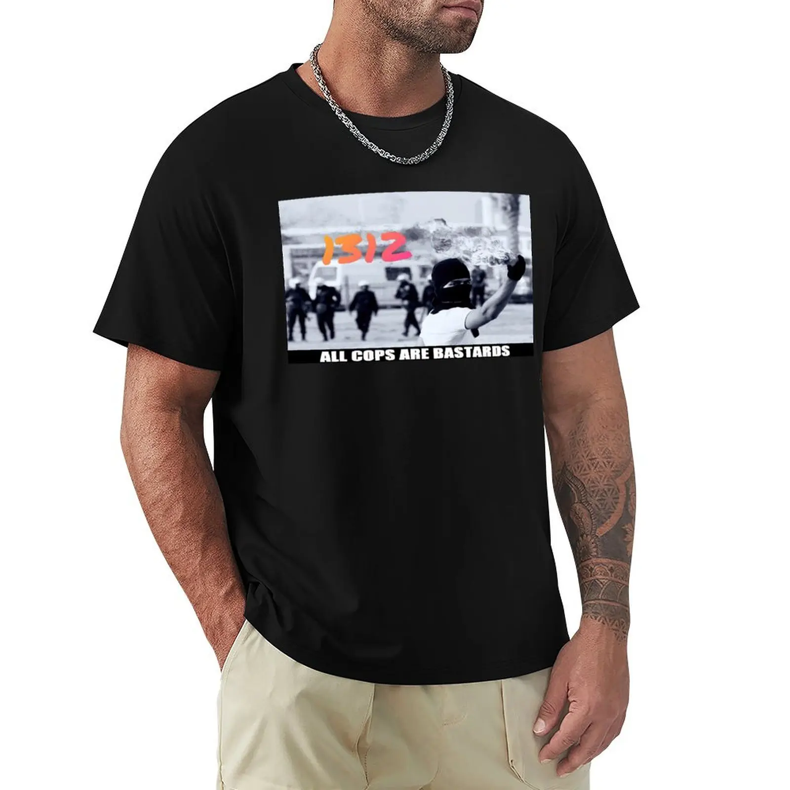 

ACAB-1312 T-Shirt Simple Casual Short Sleeve Tee