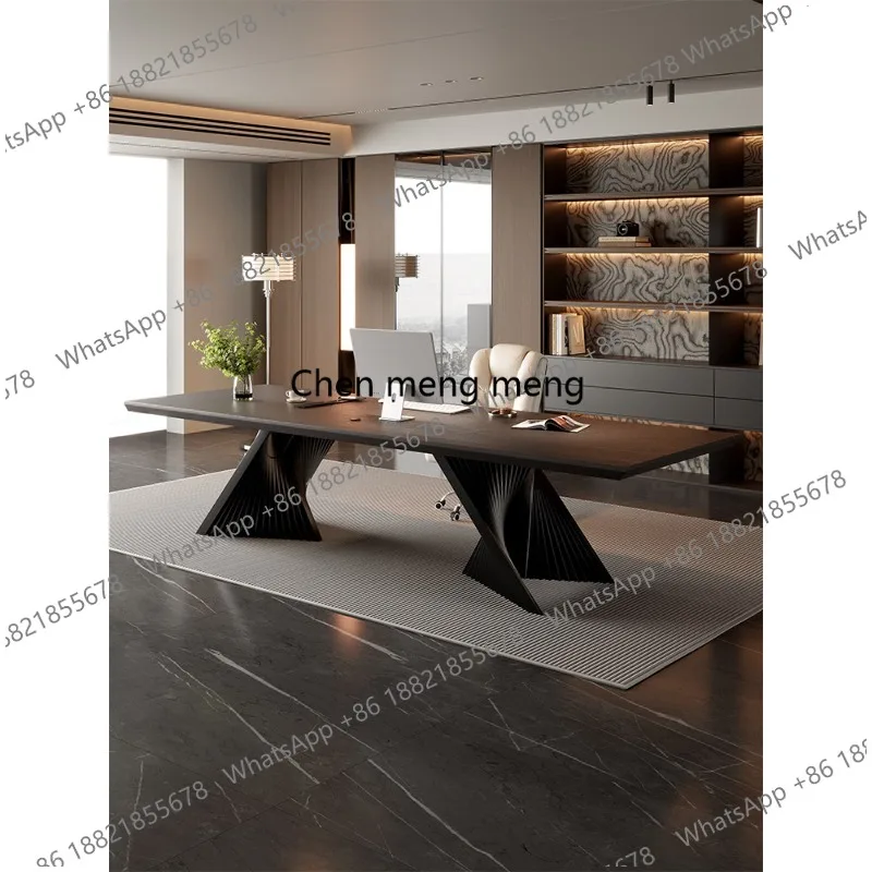 

Solid wood boss desk, simple and modern supervisor, manager desk, large desk, light luxury