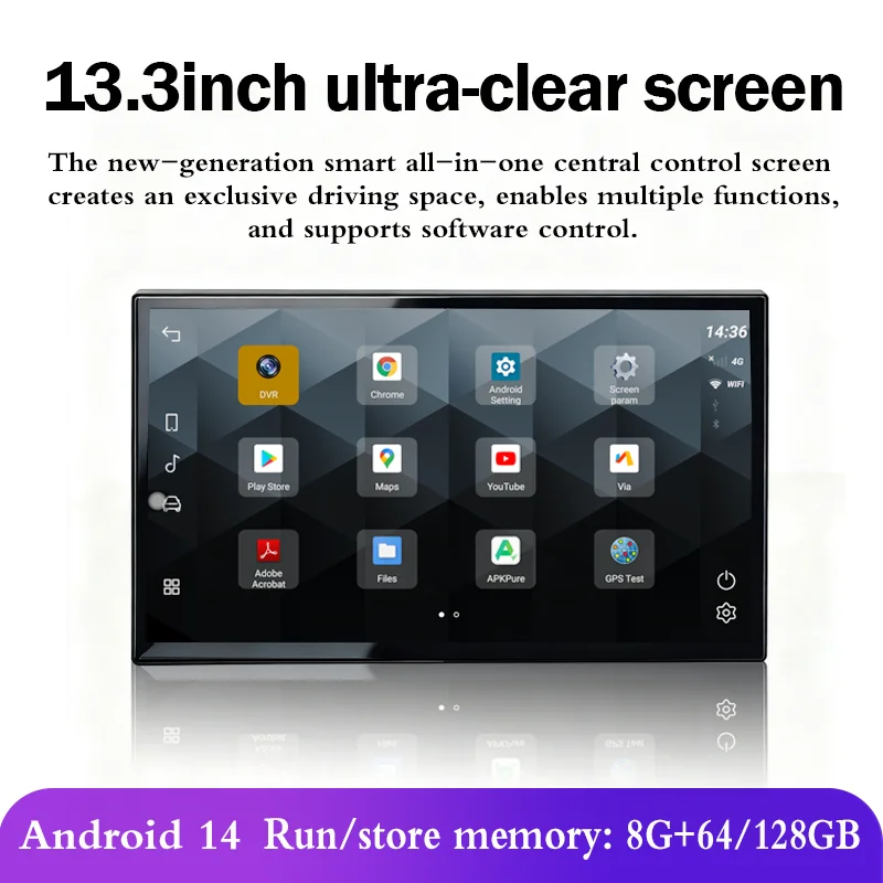 13.3inch Android 14 for Range Rover Evoque L538 2012-2018 Car GPS navigation Radio Multimedia player Carplay OEM menu HD screen