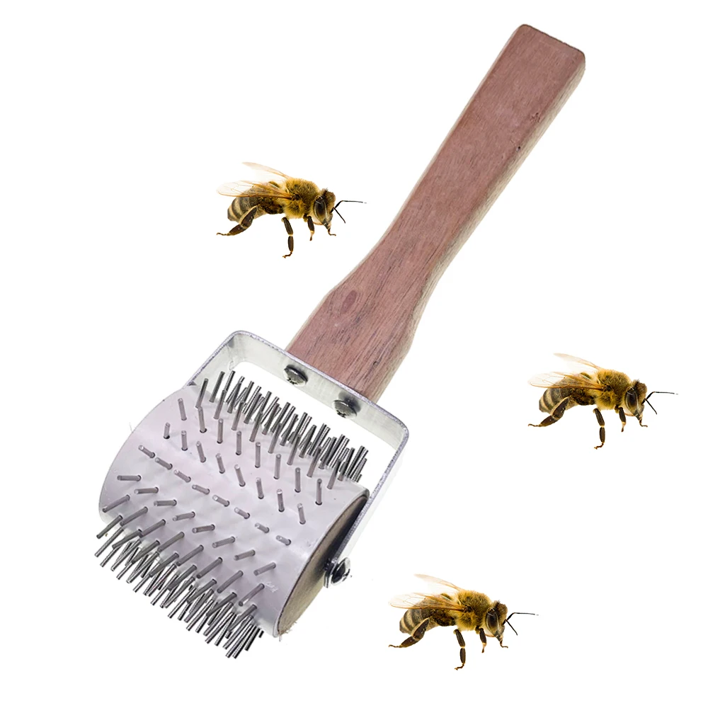 Beekeeping Equipment Metal Pin Punch Uncapping Extracting Needle Roller Fork Cappings Scratcher Extractor Scraper Honey Harvesti