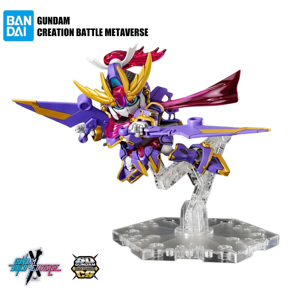 HOT Original Bandai Anime Creative Build Metaverse SD CROSS SILHOUETTE F9 Assembly Plastic Model Kit Action Toys Figures GiftS