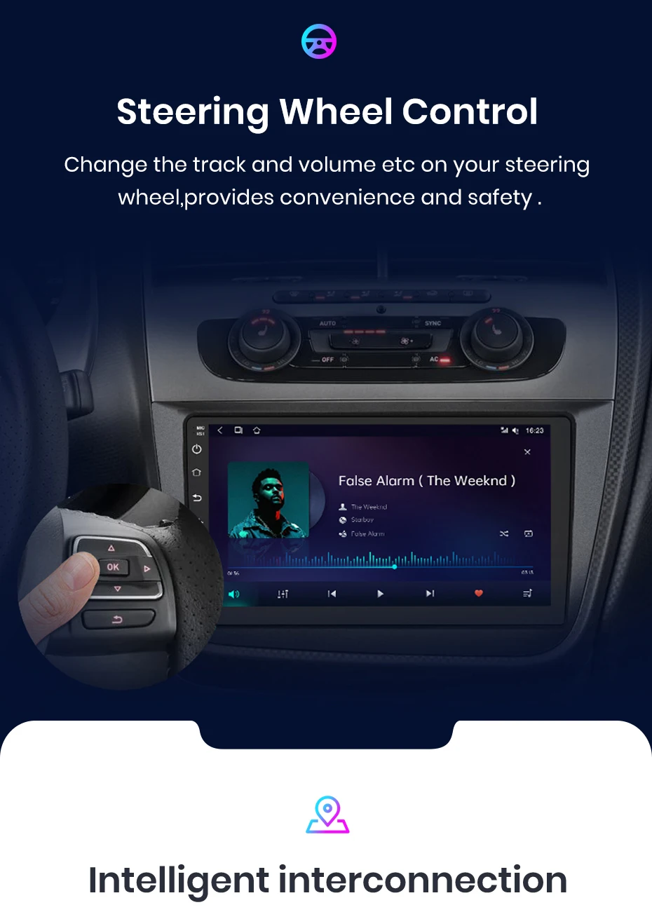Junsun Wireless CarPlay Android Auto Autoradio für Renault Kangoo 2008–2018 GPS 360 ° Panoramakamera Multimedia 2DIN – Detail 13