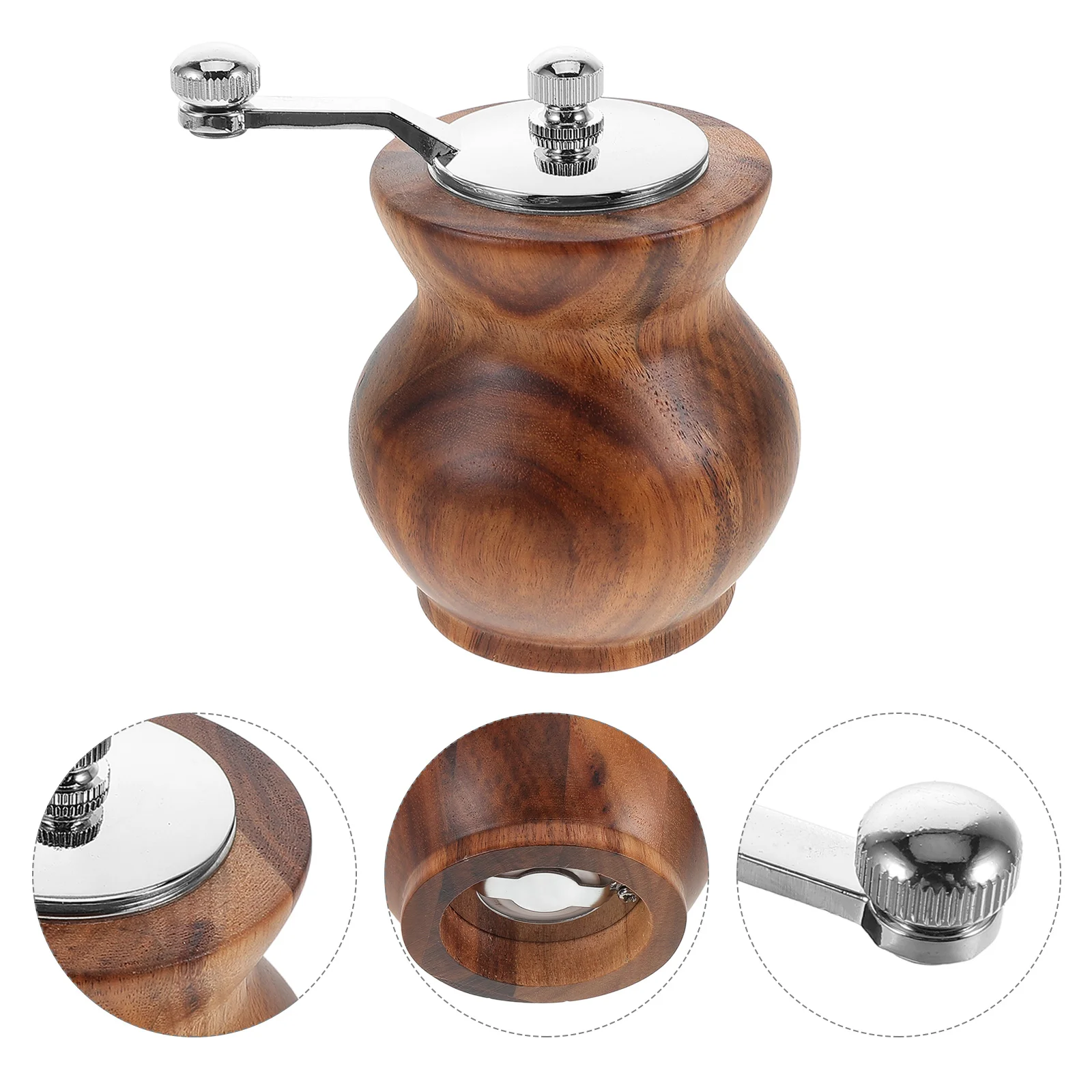

Hand Operated Pepper Stainless Steel Manual Adjustable Coffee Camping Hiking