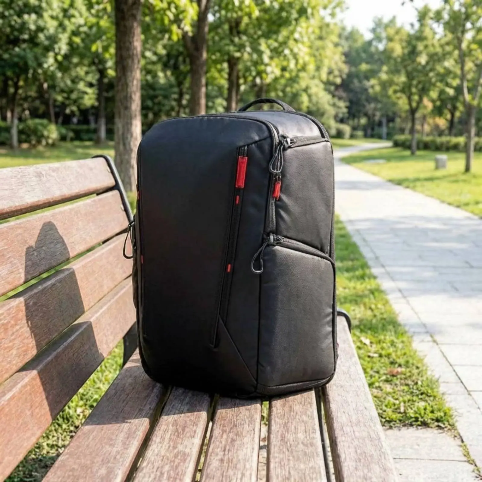 Waterproof Camera Backpack Large Capacity Mirrorless Camera Backpack Multiple Compartments Padded Interior for Travel, Outdoor