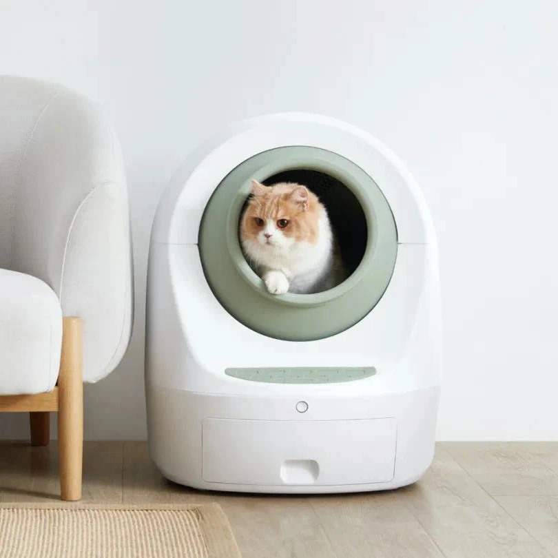 

Luxury Large Splash-Proof Toilet Bedpan Self Cleaning Smart Automatic Cat Litter Box