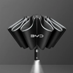 Car Automatic Folding Windproof Sunshade Umbrella For BYD Atto 3 Tang F3 E6 Yuan Plus Song Max F0 Qin G3 I3 Han Auto Accessories