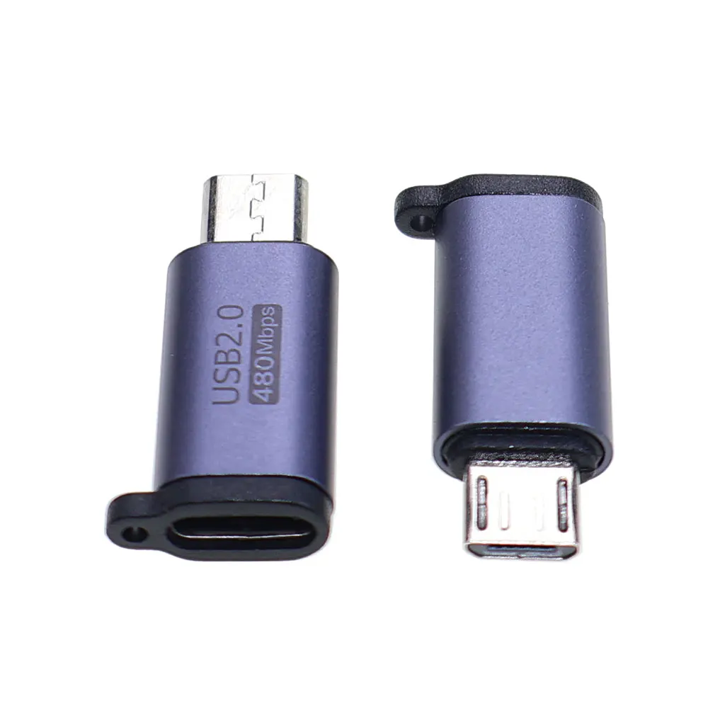 1-5PCS For PS4 Game Controller Type-C Female  to Micro USB Male Power Supply Charging Adapter USB C Charger Converter