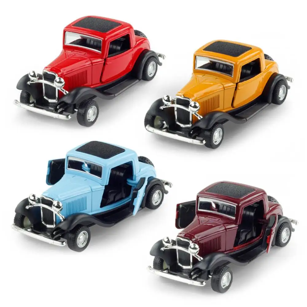 1:32 Vintage clássico carro modelo infantil de brinquedo simulação Metal carro esportivo modelo Pull-back liga veículo crianças coleção presentes carro clássico dos anos 50