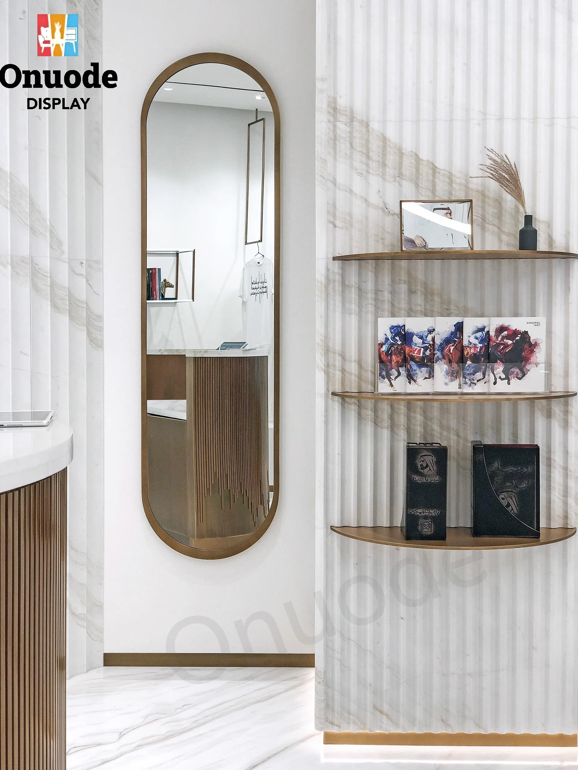 Custom.Jewelry Shop Full Display Set with Custom Glass Watch Cabinet Display and MDF Counter Design for Shopping Malls