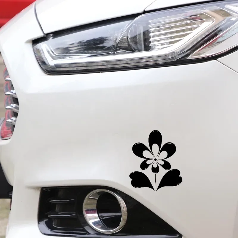 Car Stickers Personalized Creative Stickers Car Decoration Beautiful Floral Stickers Waterproof and Sunscreen PVC 17*14cm image 5