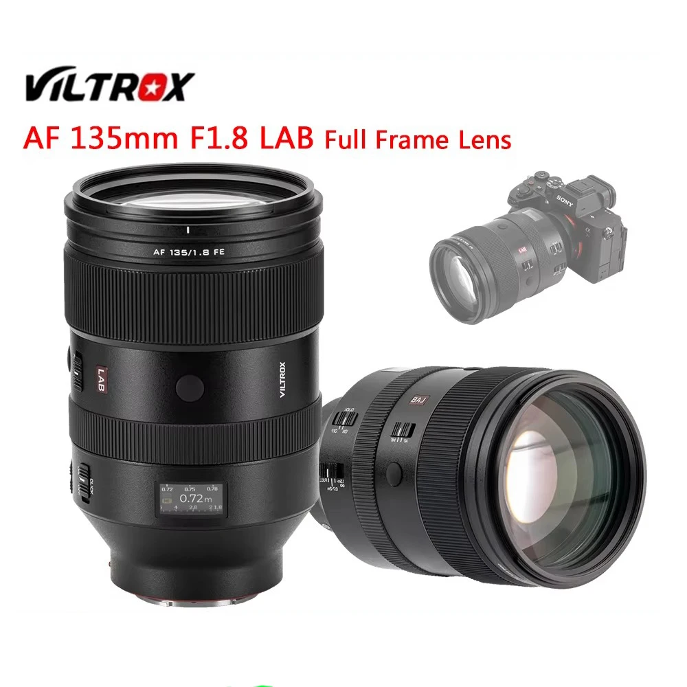 Viltrox AF 135mm F1.8 LAB Cameras Lens Full Frame AutoFocus Lens For Sony FE Mount Cameras Dor zve10 ZV-E1 A7 A7CR A7C2 a6700