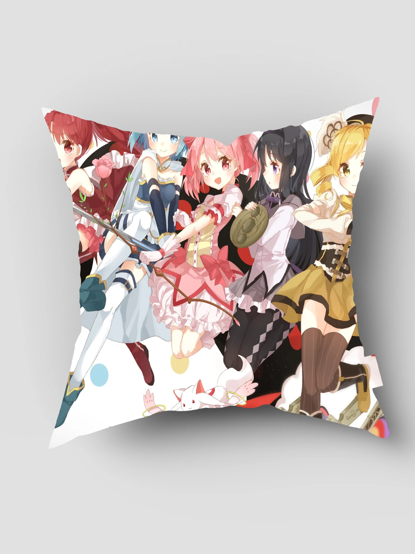 

Kaname Madoka Pillow Cover Customize Pillowcase Modern Home Decorative Pillow Case For Living Room