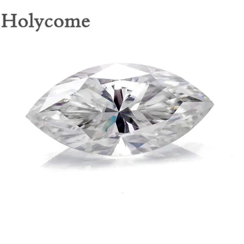 

Marquise Shape Moissanite Brilliant Cut Multiple Sizes GRA Certificate VVS1 D Loose Gems Chic Beads for Jewelry Making