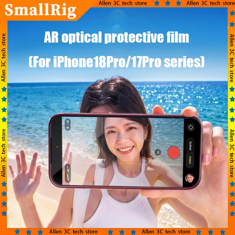 SmallRig  For iPhone 18/17 Pro/Pro Max Ar Anti Reflection Tempered Glass Screen Protector Anti Fingerprint Clear Protective Film