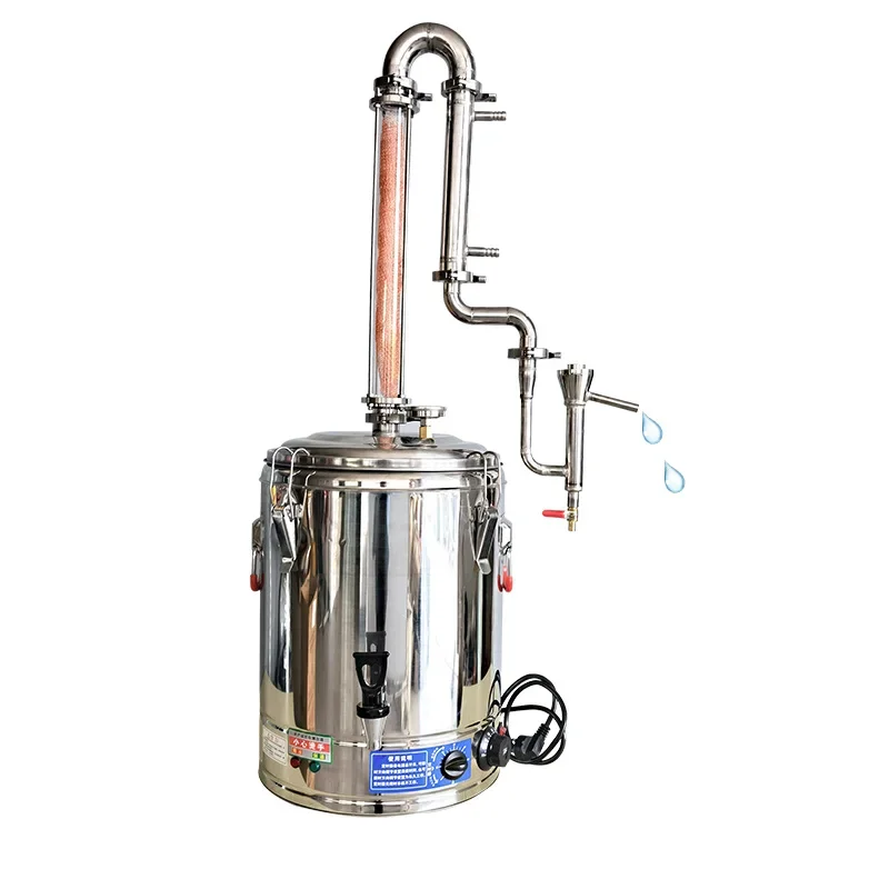 50L plug-in still condenser crystal tower column built-in copper mesh private brewer Alcohol level  Distilled