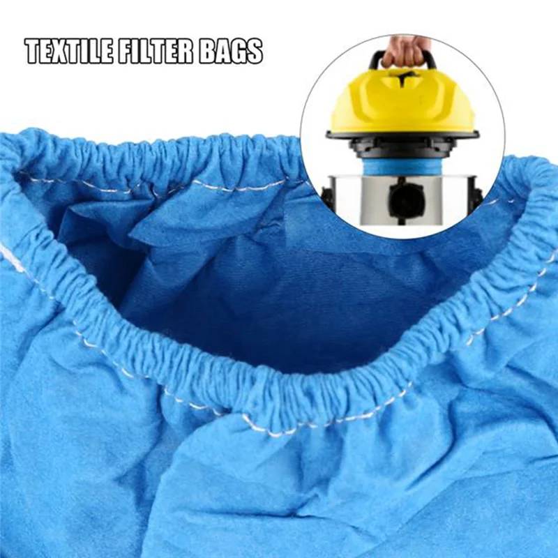 AAAC-bolsas de filtro textiles, filtro de espuma húmeda y seca para Karcher MV1 WD1 WD2 WD3, bolsa de filtro para aspiradora, piezas de aspiradora