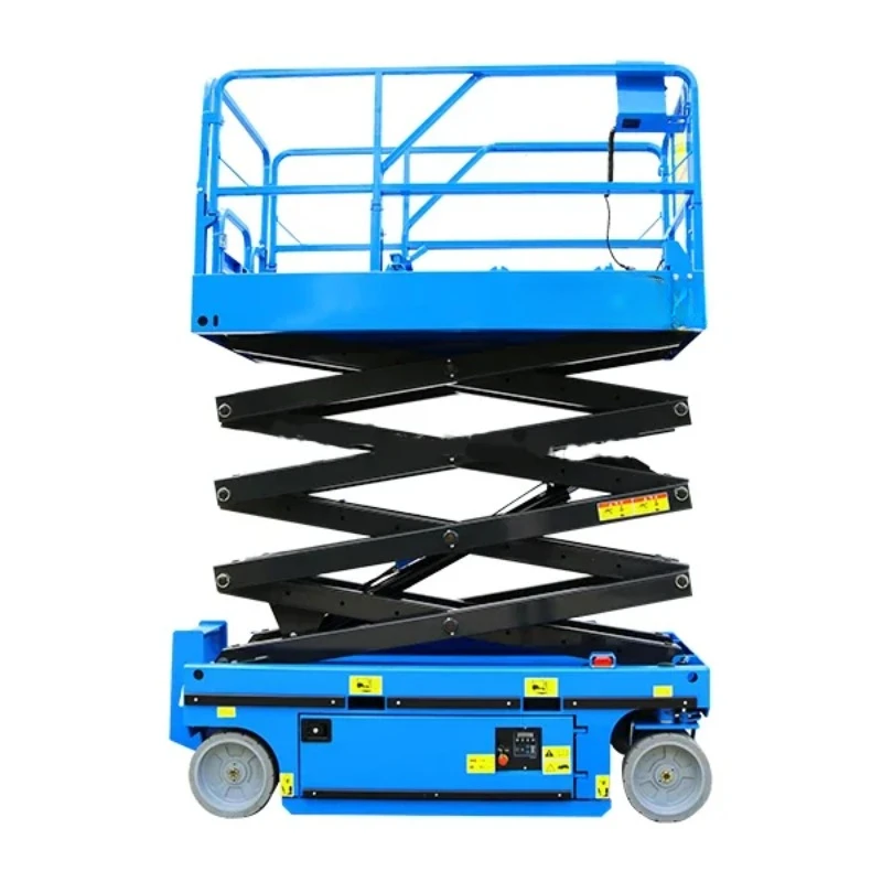 6-14m Mobile Scissor Lift Electro Hydraulic Working Platform High Altitude Work Maintenance Hydraulic Small Self Propelled Type