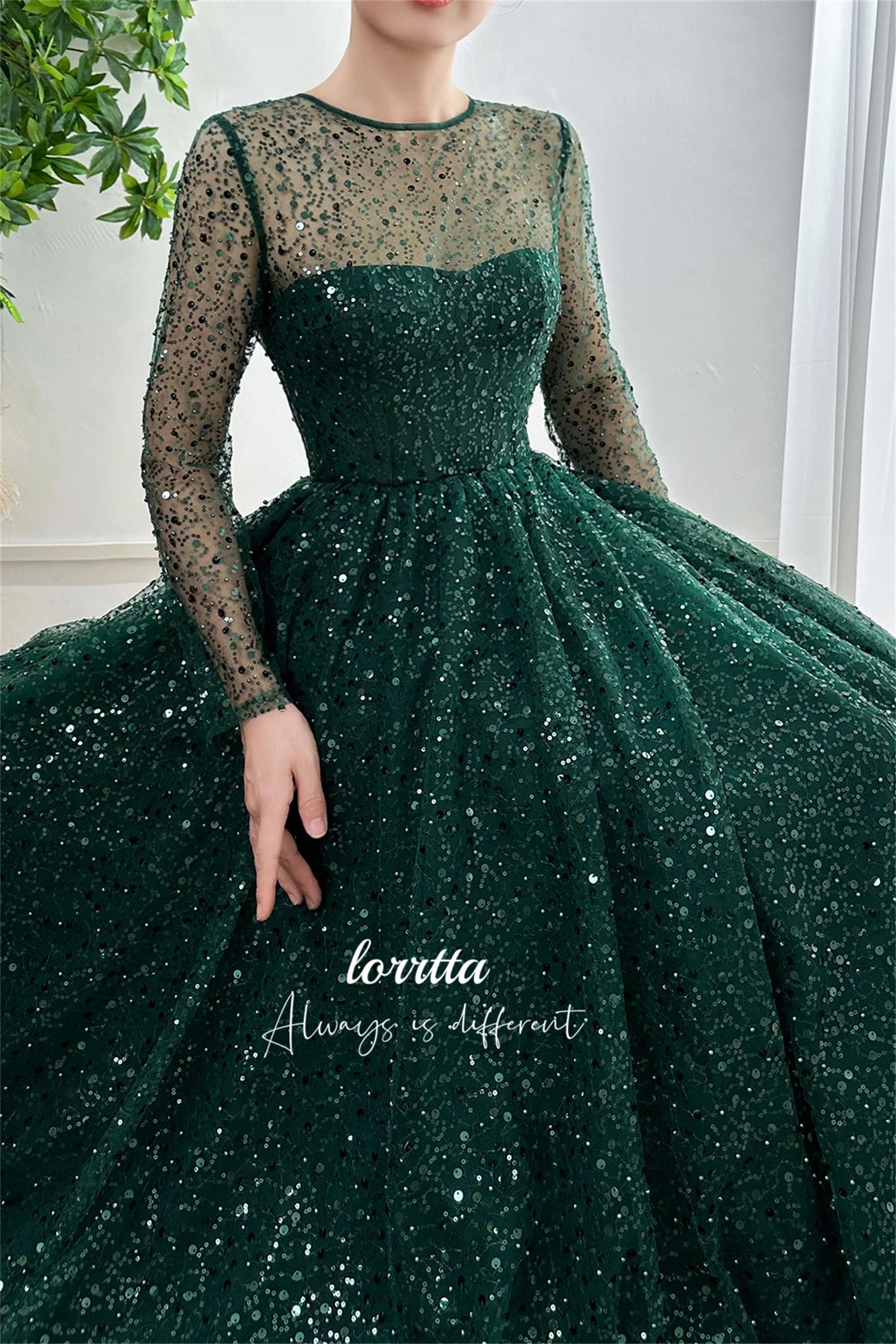 Lorrtta Grace-vestido Formal de noche con cuentas, tela bordada, vestidos de fiesta elegantes para mujer, Gala de graduación de boda de lujo