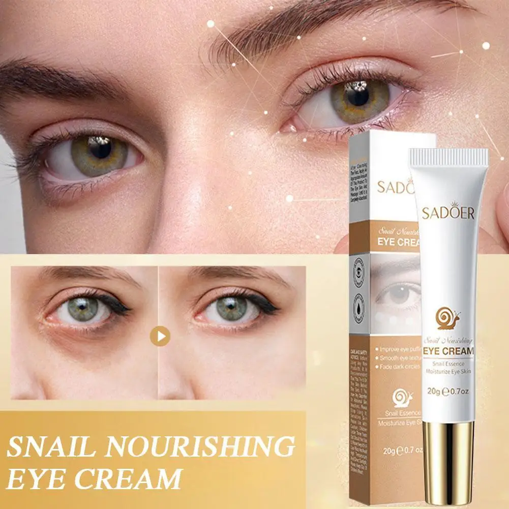 Snail Eye Cream Anti-Wrinkle Remove Dark Circles Eye Bags Firming Moisturizing Anti-Aging Fine Lines Under Eye Skin Care