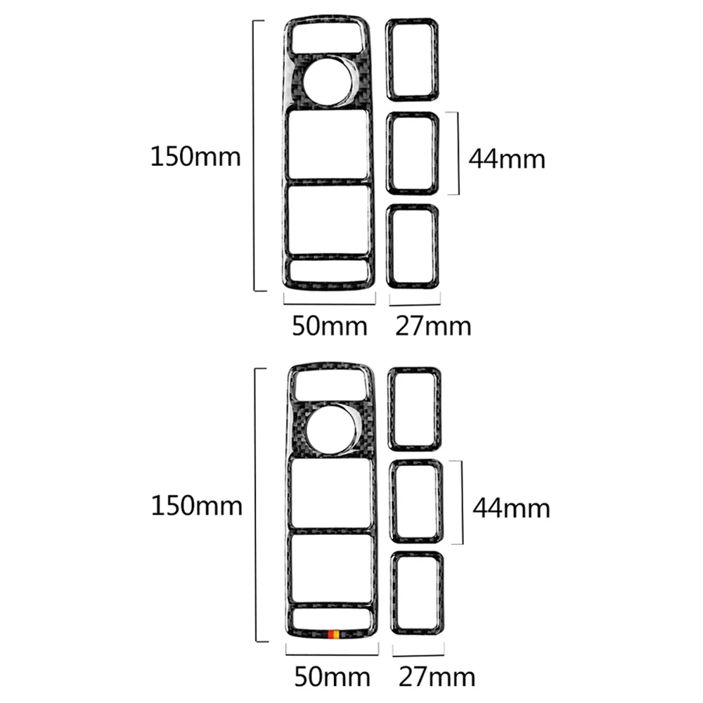 Carbon Fiber Car Window Lift Button Frame Car Sticker For Mercedes-Benz A B C E GLE GLA CLA GLK Class W176 W204 W212 W166 W218