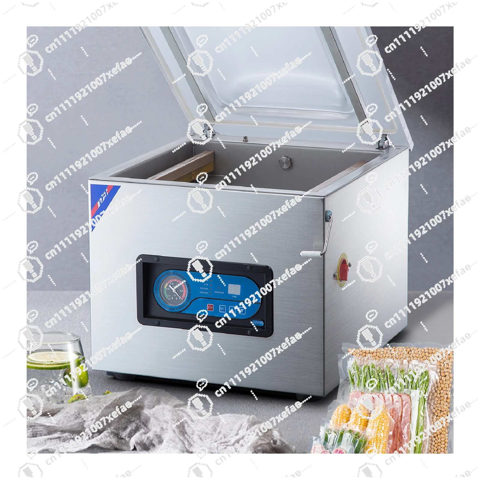 Heavy duty desktop automatic food vacuum sealing machine packaging meat vacuum packaging machine