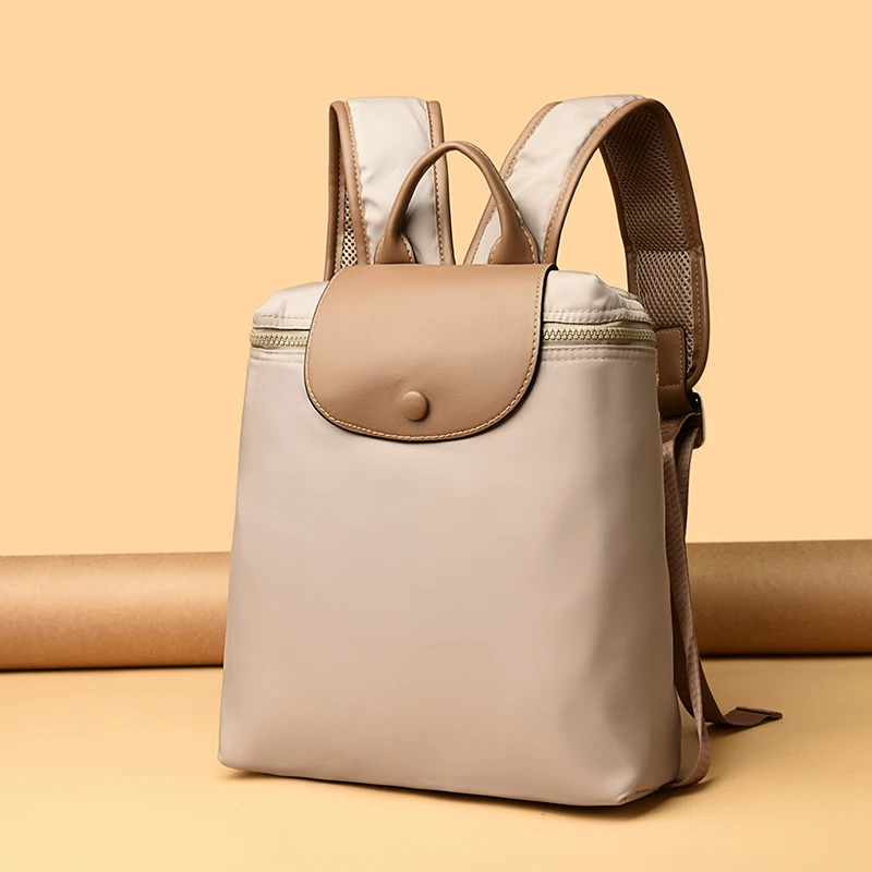 

Luxury Large Capacity Nylon Women Backpack Designer Tote Handbag High Quality Soft Travel Bag Fashionable Leisure Purse For Lady