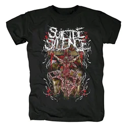 Camiseta de manga corta para hombre, camisa de Suicide Silence Rock, Hiphop, 20