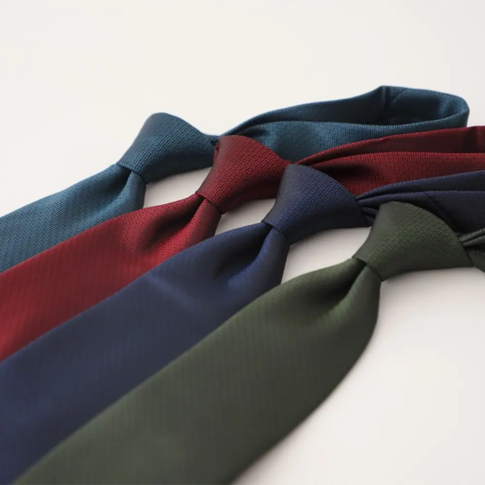 

8cm Width Striped Neck Ties Trendy Gentlemen Solid Color Mens Necktie Elegant Black Gray Men's Wedding Tie Clothing Accessories