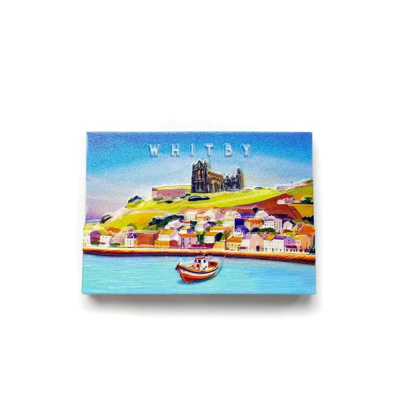 

UK Whitby Tourist Souvenir Fridge Magnet Resin Painted Home Decoration Craft Magnetic Sticker