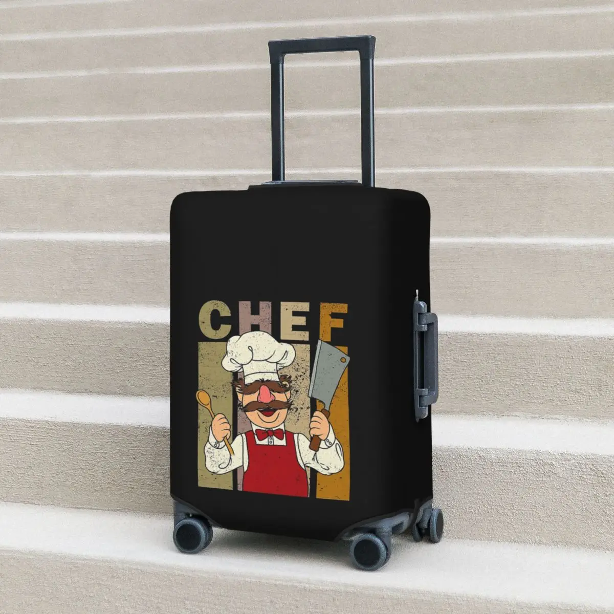 

Кухня Маппет, шведский чехол для чемодана шеф-повара, защитные эластичные защитные чехлы для багажа для путешествий 18-32 дюймов