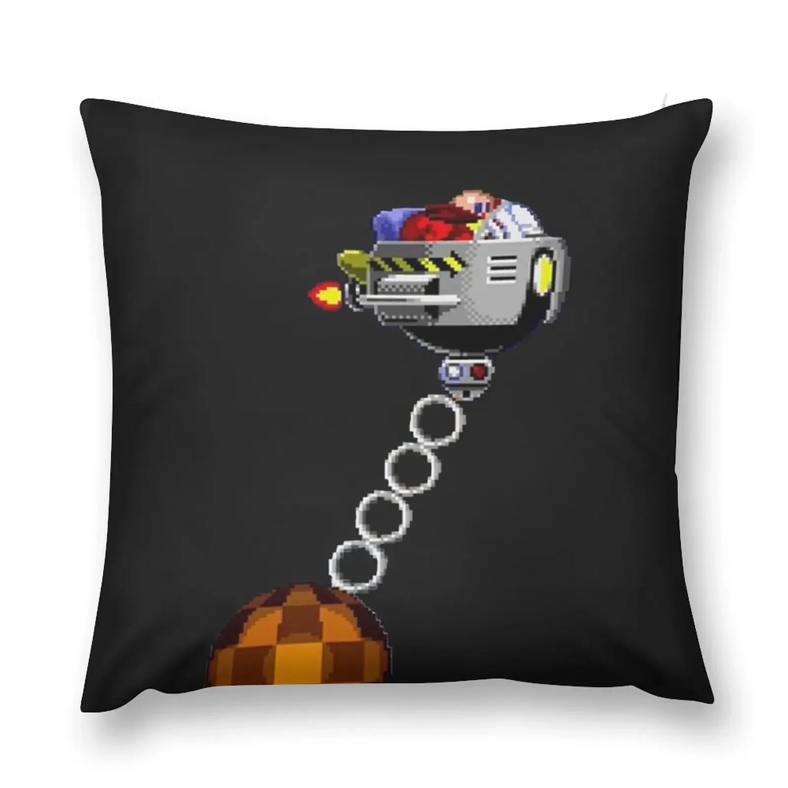 16-Bit Eggman - Dr Robotnik Wrecking Ball T-Shirt Throw Pillow Custom Cushion Photo Cushion Cover Luxury pillow