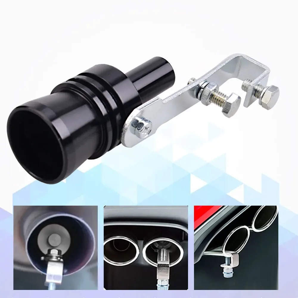 Universal Motorbike Car Exhaust Fake Turbo Whistle Pipe Sound Muffler Blow Off Valve Universal Simulator Whistler