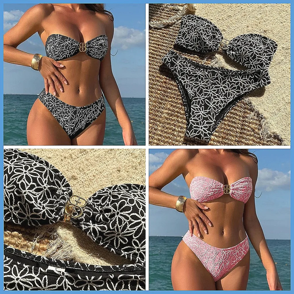 

Новый сексуальный комплект бикини пуш-ап 2026 года: бразильский пляжный купальник для женщин