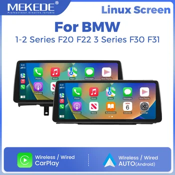 Radio para coche con sistema Linux MEKEDE de 10,25/12,3 pulgadas para BMW Serie 1, 2, 3, 4, F20, F21, F22, F30, F31, F32, F33, F34, F36, AirPlay, Autolink, CarPlay, Android, navegación GPS, reproductor multimedia, BT, SWC, autorradio, reproductor de vídeo, unidad principal, sistema estéreo inteligente 1