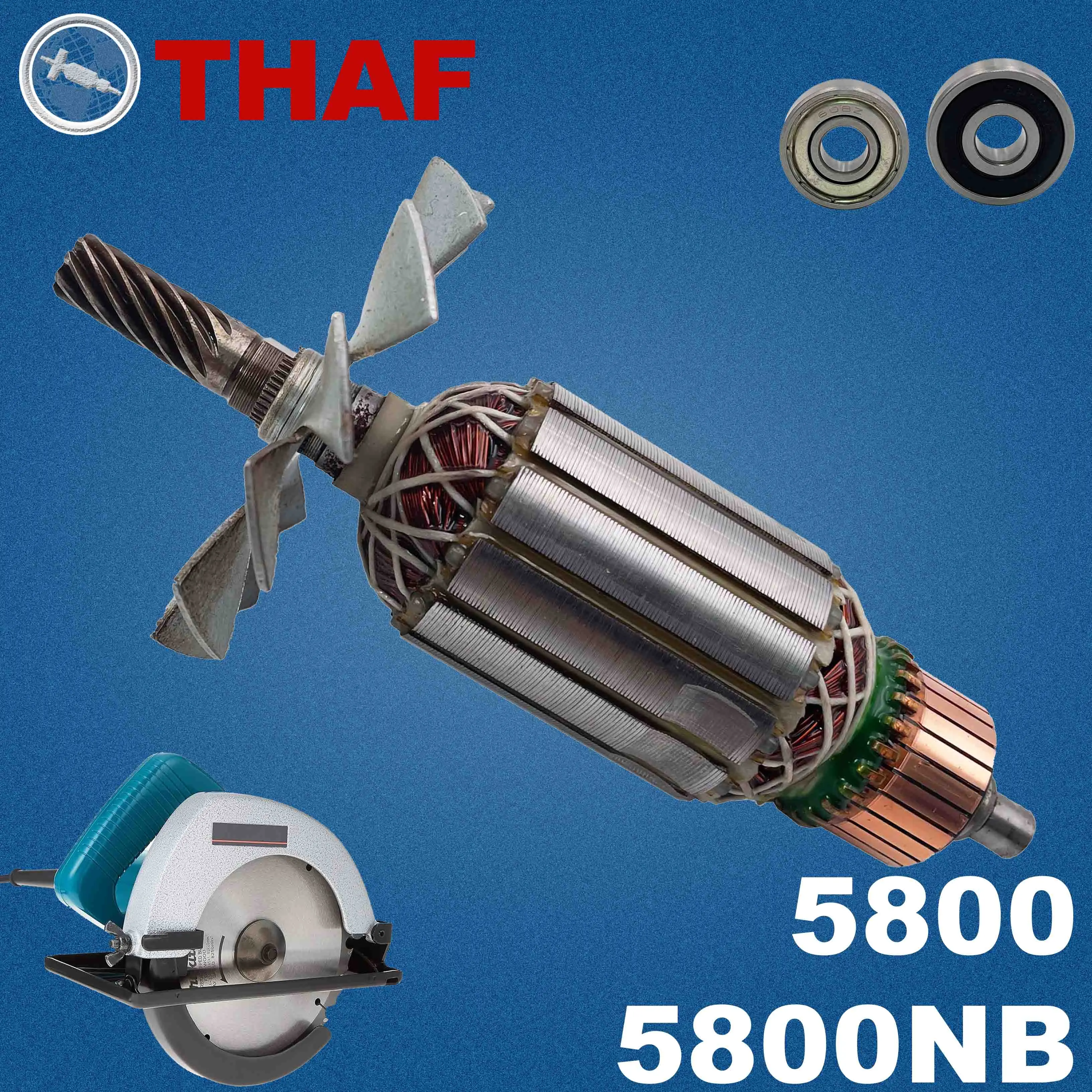 AC220V-240V 5800 5800NB Armature Rotor Anchor Motor Replacement Spare Parts For MAKITA Circular Saw