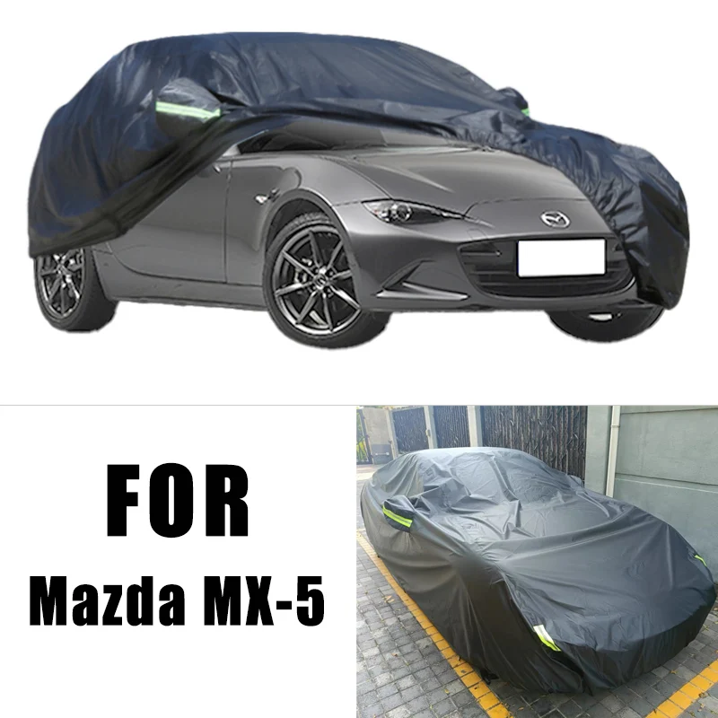 

Всепогодные автомобильные чехлы для Mazda MX-5, 6-в-1, водонепроницаемые, пылезащитные, УФ-защитные, снежные, устойчивые к царапинам, защита