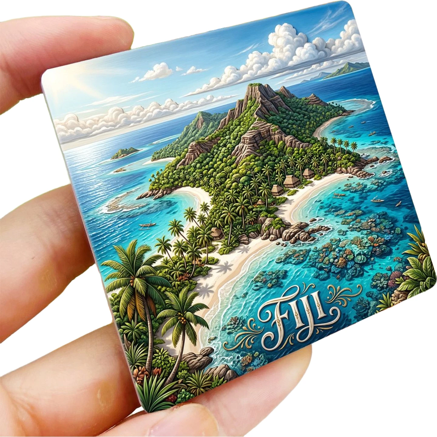 Oceania Fiji Ceramic Fridge Magnets Tourist Souvenirs Decoration Articles Handicraft