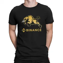 Binance Creative TShirt for Men BNB Crypto Coin Round Collar Polyester T Shirt Distinctive Birthday Gifts OutdoorWear