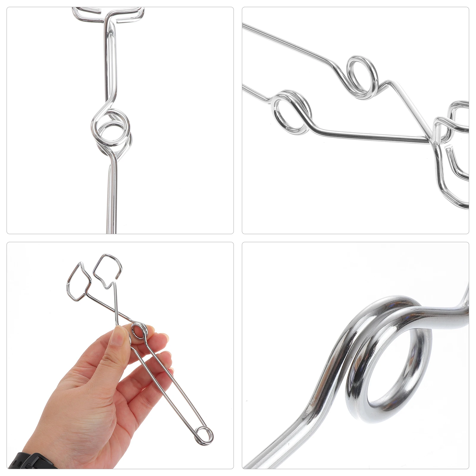 

2pcs Test Tube Clamp Chromed Steel Laboratory Clamps Pipe Clips Metal School Experiment Equipment Teaching Supplies