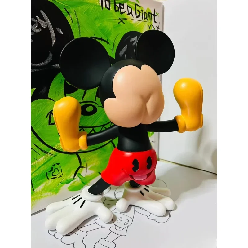 Disney Mickey Mouse Upside Down Figure Freaky Mice Statue Anime Resin Sculpture Trendy Shop Room Decorornament Brithday Gifts