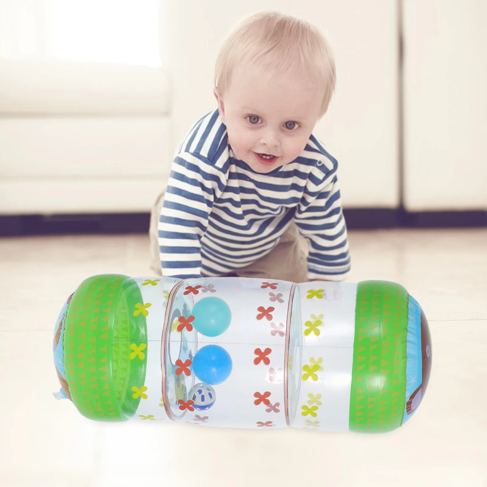 

Learn to Climb Bell Roller Crawler Toys for Baby Puzzle Pvc Funny Playthings Child