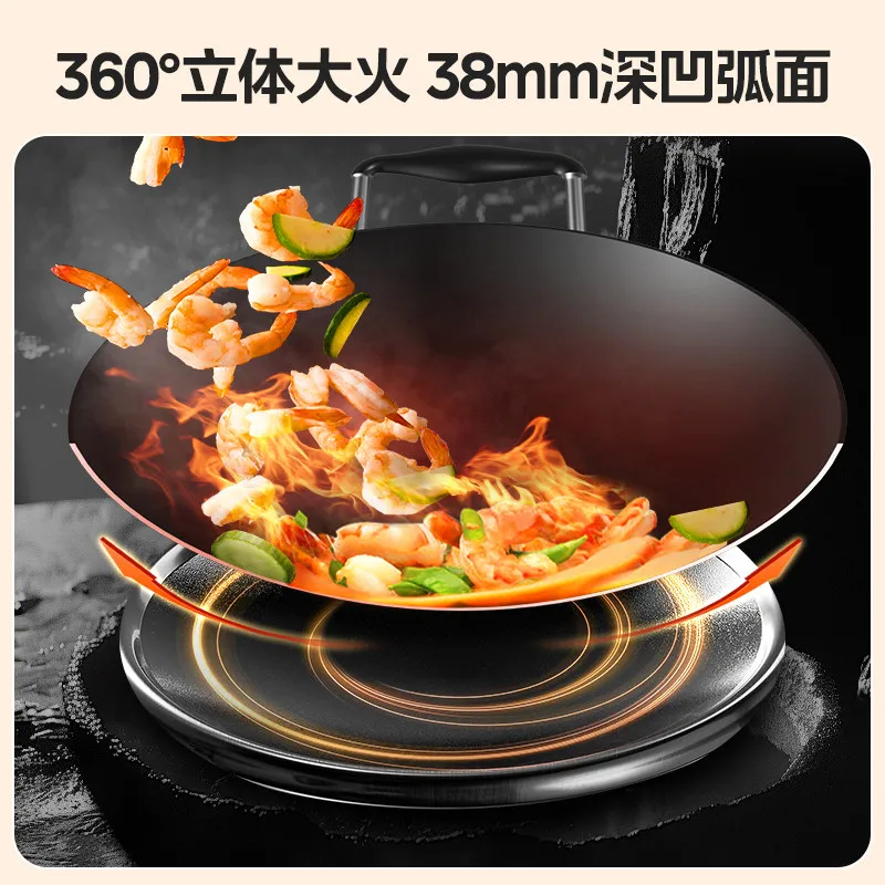 3500W Concave Induction Cooktop Home Use High Power Knob-controlled Easy Operate Hot Pot Stove