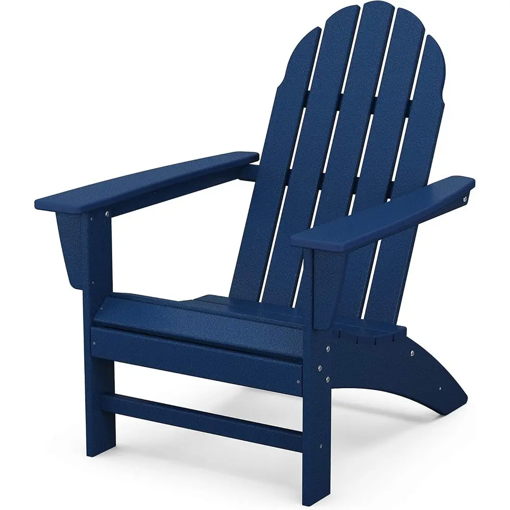 

Navy Blue Adirondack Chair for Vineyard Relaxation
