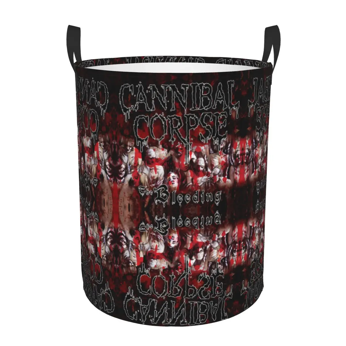 Custom C-Cannibals C-Corpses The Bleeding Laundry Basket Foldable Toy Clothes Hamper Storage Bin for Kids Nursery