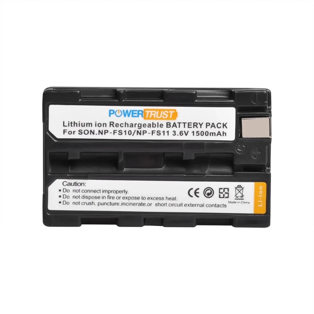 PowerTrust NP-FS11 NP-FS10 Battery+LED Charger for Sony NP FS11 NPFS10 NP-FS12 NP-FS31 CCD-CR1 CCD-CR5 DCR-PC1 PC2 PC3 PC4 PC5