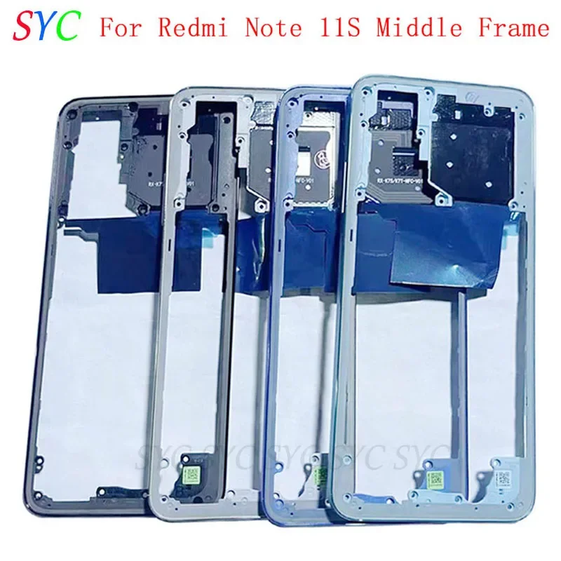 

Middle Frame Center Chassis Cover For Redmi Note 11S Phone Housing LCD Frame Repair Parts